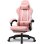 Sedia da gioco GTPLAYER Ergonomica con poggiapiedi Rosa