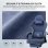 Silla gaming GTPLAYER azul oscuro con reposapiés y respaldo ajustable