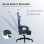 Silla gaming GTPLAYER azul oscuro con reposapiés y respaldo ajustable