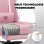 Sedia da gaming GTPLAYER Ergonomica Rosa con Poggiapiedi