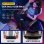 Silla gaming GTPLAYER marrón con soporte lumbar, reposapiés y tejido transpirable