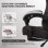 Silla gaming GTPLAYER marrón con soporte lumbar, reposapiés y tejido transpirable