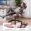Silla Gaming GTPLAYER Ergonómica Tela Negra-Rosa con Soporte de Pies y Resorte de Bolsillo
