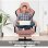 Silla Gaming GTPLAYER Ergonómica Tela Negra-Rosa con Soporte de Pies y Resorte de Bolsillo