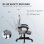 Silla Gaming GTPLAYER Ergonómica con Apoyo Pies y Respaldo Reclinable Gris