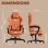 Silla Gaming GTPLAYER Reclinable 150° con Reposapiés Naranja
