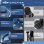 Silla Gaming GTPLAYER con Reclinación 150° y Reposapiés Azul