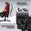 Silla gaming GTPLAYER con reclinación 150° y reposapiés negro