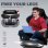 Silla gaming GTPLAYER con reclinación 150° y reposapiés negro