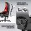 Cadeira gaming GTPLAYER Ergonomica 160 deg reclinável apoio de pés