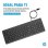 Teclado HP 150 alámbrico completo USB negro con cable de 1 m
