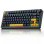 Teclado Aula F75 mecánico compacto 75% tri-modo RGB con rueda