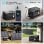 Estación de energía Oukitel P1000E Plus 1024Wh 4 puertos AC y USB Batería LiFePO4 Panel solar compatible