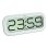 Reveil Numerique de Bureau TFA Dostmann 60.4514 LCD Oval Blanc