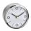 Reloj despertador analógico TFA-Dostmann Camino plata y blanco