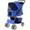 Carrozzina Aosom Pieghevole Cani Gatti Fino A 10kg Blu