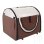 Trasportino Aosom per cani e gatti 61x46x51cm Pieghevole e imbottito