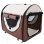 Trasportino Aosom per cani e gatti 61x46x51cm Pieghevole e imbottito