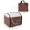Trasportino Aosom per cani e gatti 61x46x51cm Pieghevole e imbottito