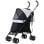 Passeggino cani Aosom 76x44x103 cm nero grigio chiaro
