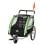 Rimorchio bici 2 in 1 Aosom Verde con cintura e tasche