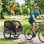 Rimorchio Bici Cani Aosom Taglia Media Pieghevole