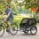 Rimorchio Bici Cani Aosom Taglia Media Pieghevole