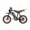 Bicicleta Eléctrica Plegable TIETIE E5 48V 20Ah 750W 80km Negra/Naranja