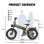 Bicicleta Eléctrica Plegable APEFOX RH20 1500W 48V 22.5Ah Neumáticos 20"