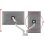 One For All DM7220 Support Moniteur Double Bureau 13 à 35" VESA 75x75 à 100x100 Max 10Kg