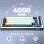 Teclado The G-Lab Keyz Elite 200 compacto Bluetooth RF RGB AZERTY francês
