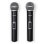 Mezclador de audio Vonyx VMA106 con amplificador 1200W y 2 micrófonos inalámbricos UHF