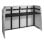 Cabina DJ XL Vonyx DB5 plegable aluminio con fundas licra