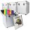 Estuche Power Dynamics RC100 300 Discos LP Plateado Set 4 Unidades