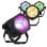 Pack 4 Focos LED Par Retro BeamZ RB40 RGBW 40W DMX para Interior