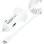 Cargador de coche StarTech.com con 2 puertos USB y cable Lightning rizado 1m