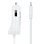 Cargador de coche StarTech.com con 2 puertos USB y cable Lightning rizado 1m