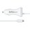 Cargador de coche StarTech.com con 2 puertos USB y cable Lightning rizado 1m