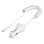 Cargador de coche StarTech.com con 2 puertos USB y cable Lightning rizado 1m