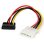 Cable adaptateur alimentation SATA LP4 angle gauche 15 cm StarTech.com