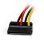 Cable adaptateur alimentation SATA LP4 angle gauche 15 cm StarTech.com