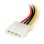 Cable adaptateur alimentation SATA LP4 angle gauche 15 cm StarTech.com