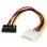 Cable adaptateur alimentation SATA LP4 angle gauche 15 cm StarTech.com