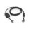 Cable de alimentación Zebra TC5X conector DC macho recto