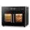 Mini Four Airmsen French Door Double Zone 32L 1800W AirFryer LED Inox