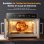Mini Four Airmsen French Door Double Zone 32L 1800W AirFryer LED Inox