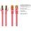 Cable de red Varia CAT7 S/FTP RJ45 15m TPE magenta