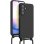 Funda para móvil Avizar Silicona Soft-Touch Negra con banda ajustable para Galaxy A25 5G