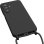 Funda para móvil Avizar Silicona Soft-Touch Negra con banda ajustable para Galaxy A25 5G