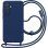 Funda para móvil Avizar Silicona Azul con cordón ajustable para Samsung Galaxy A56